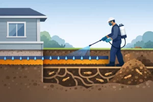 Chemical Soil Barrier Termite Treatment