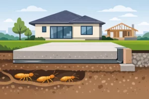 Physical termite barrier for new homes