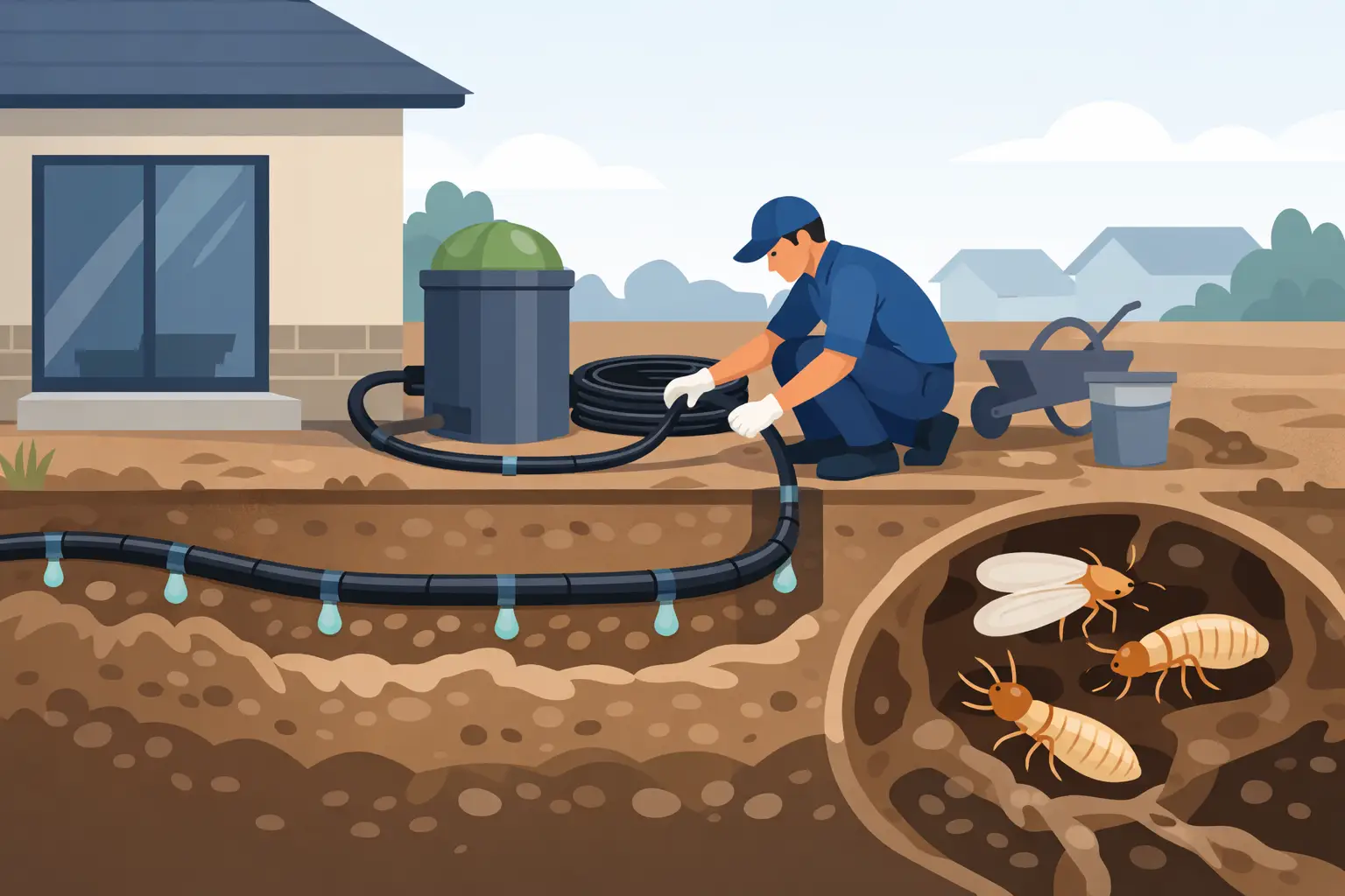 Termite Reticulation System Installation