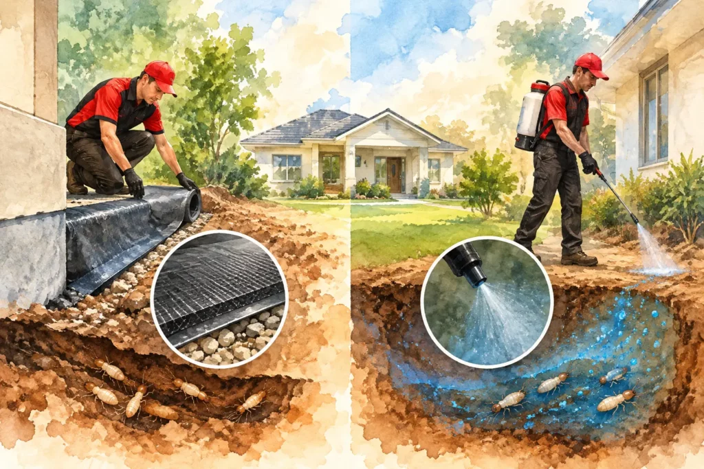 Physical vs Chemical Termite Barriers Compared