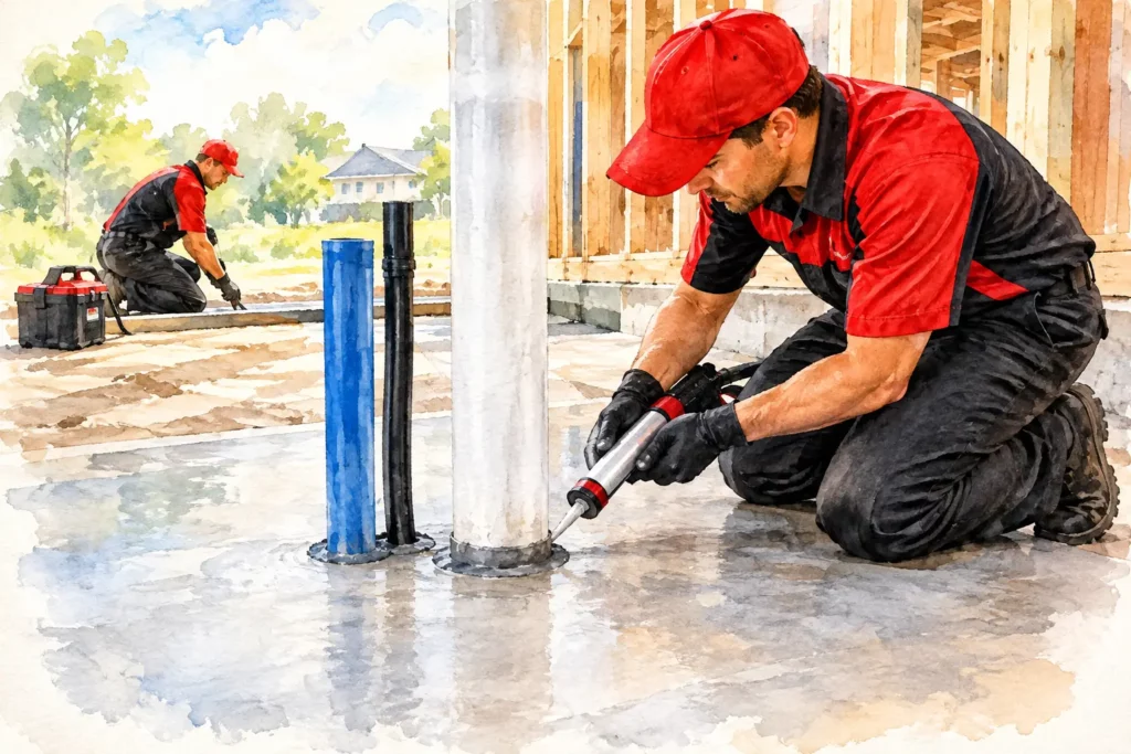 Termite Protection for Slab Penetrations